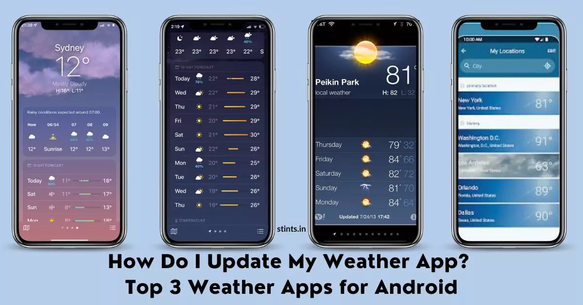 How Do I Update My Weather App? Top 3 Weather Apps for Android
